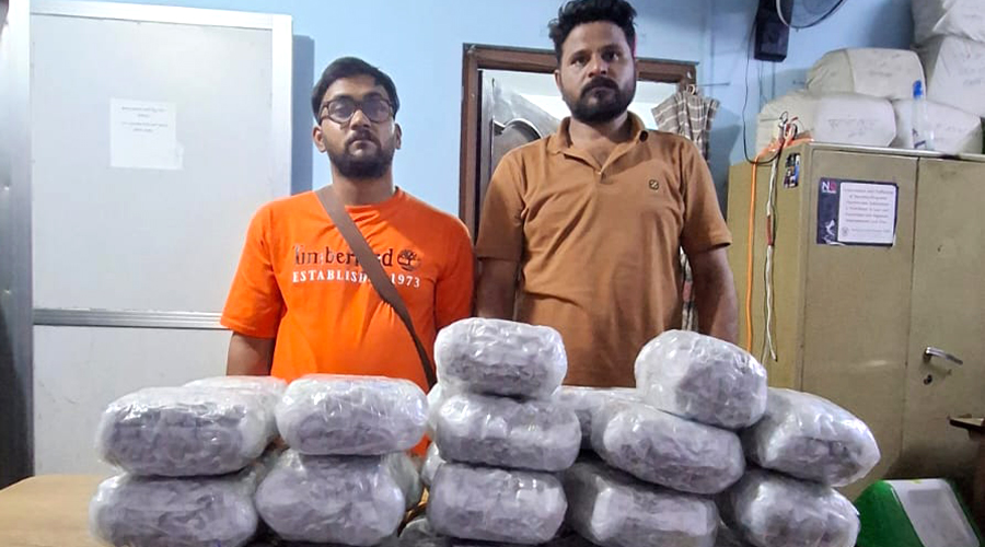 थाइल्यान्डबाट १८ किलो गाँजा ल्याउने दुई भारतीय नागरिक काठमाडौंमा पक्राउ