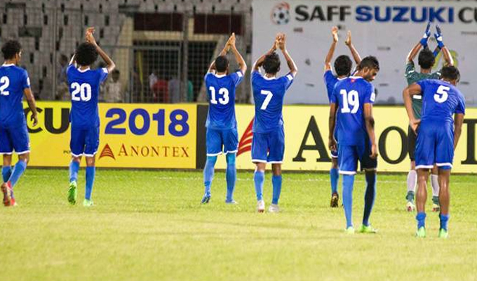 नेपाल माल्दिभ्ससँग पराजित, सेमिफाइनलमै यात्रा रोकियो