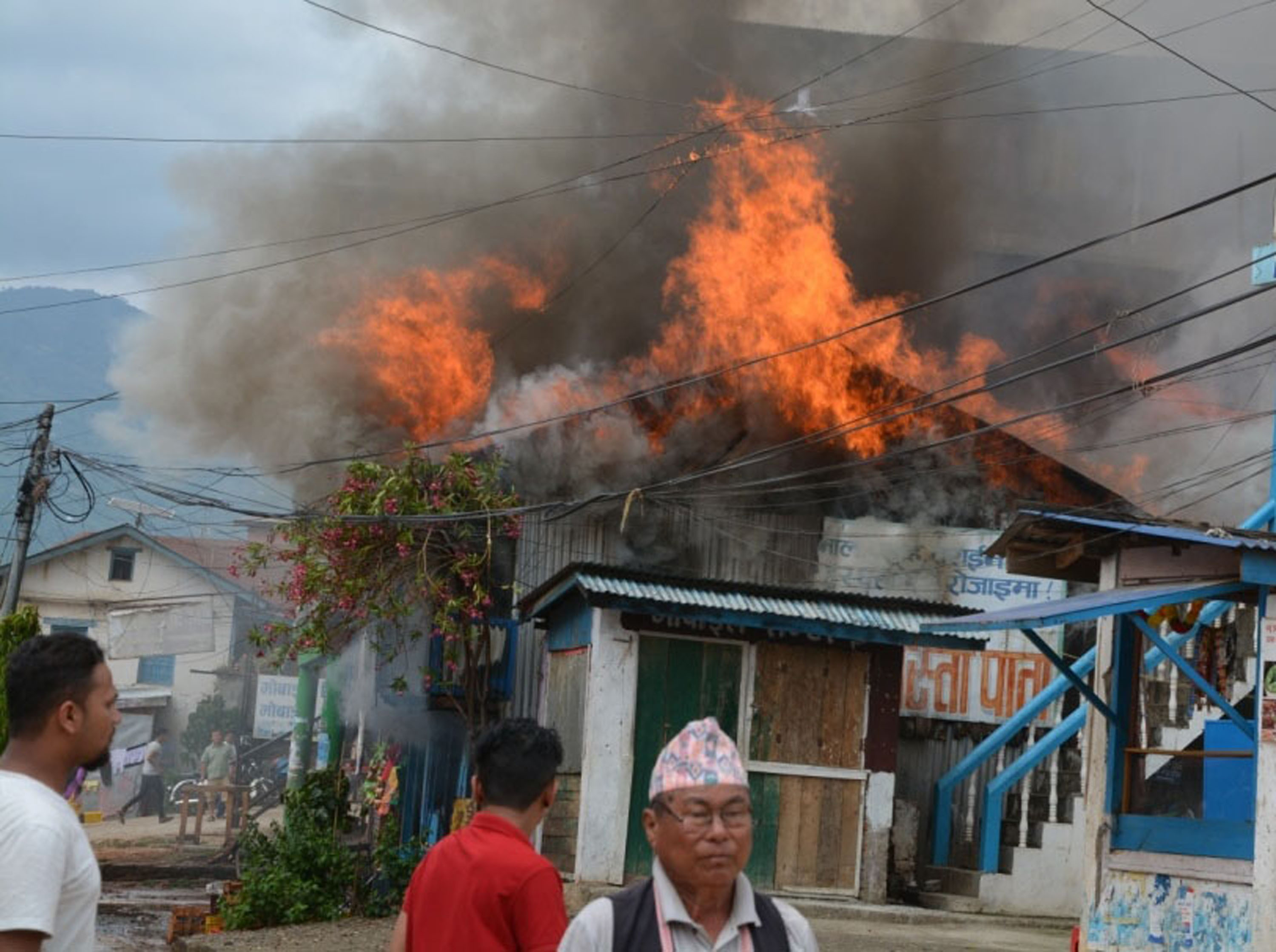 पाँचथरको आगलागीमा पौने दुई करोड क्षति