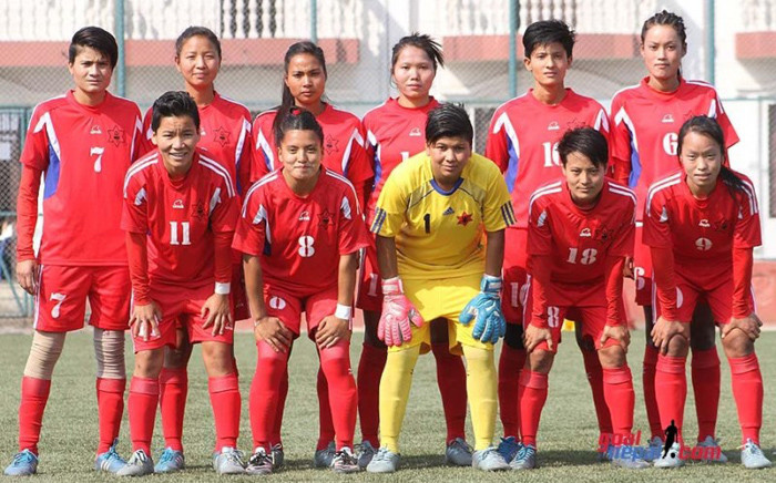 नादेज्दा कपका लागि नेपाली महिला फुटबल टोलीकाे बिदाइ