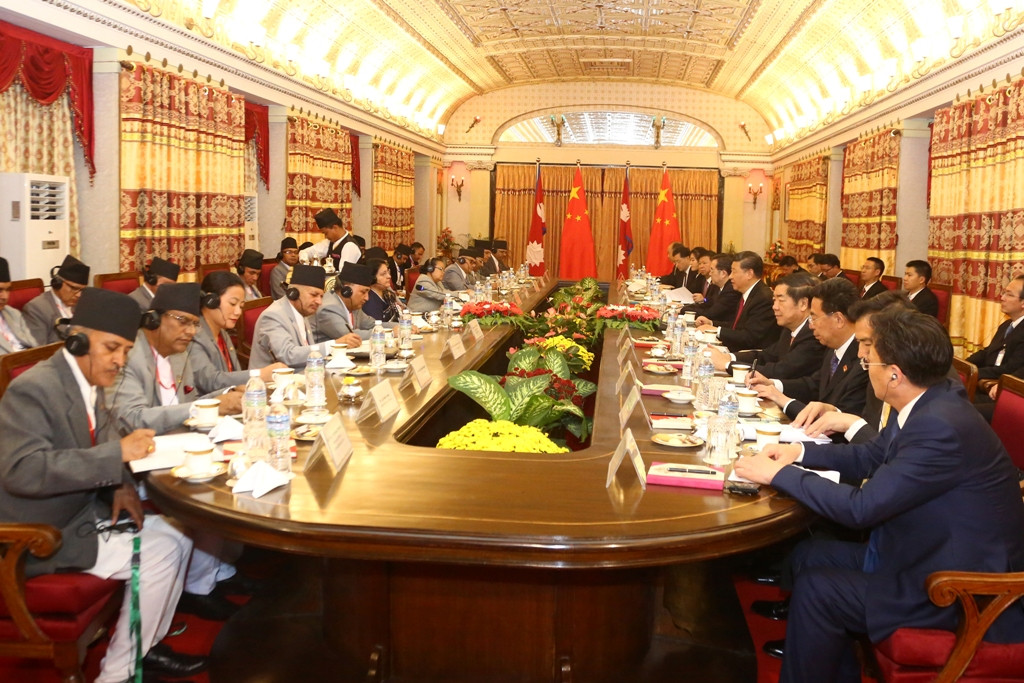 आज नेपाल–चीन द्विपक्षीय उच्चस्तरीय प्रतिनिधिमण्डलको बैठक