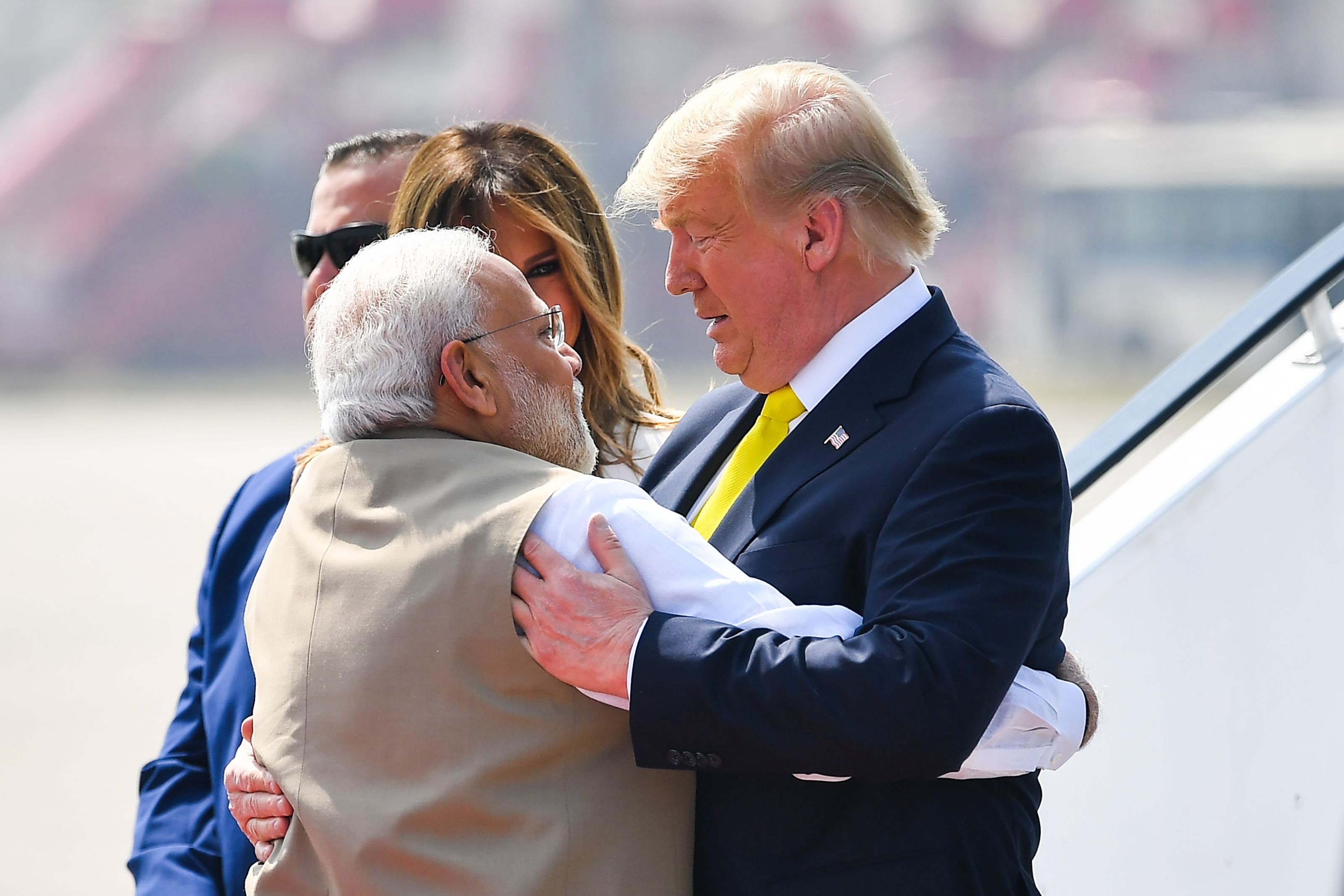 भारतमा अमेरिकी राष्ट्रपति ट्रम्पकाे भव्य स्वागत