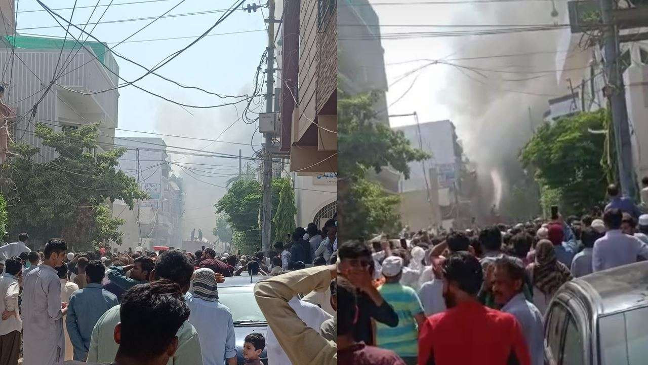 पाकिस्तान एयरलाइन्सको विमान दुर्घटना