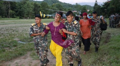 रसुवा बाढी : नेपाली सेनाले ४४९ जनाको उद्धार गर्‍यो