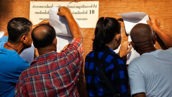 थाइल्याण्डको आमनिर्वाचनका लागि मतदान, राजाद्वारा असल नेता छान्न आह्वान