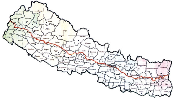 मध्यपहाडी लोकमार्ग : म्याद सकिन लाग्दा ग्राभेल मात्रै