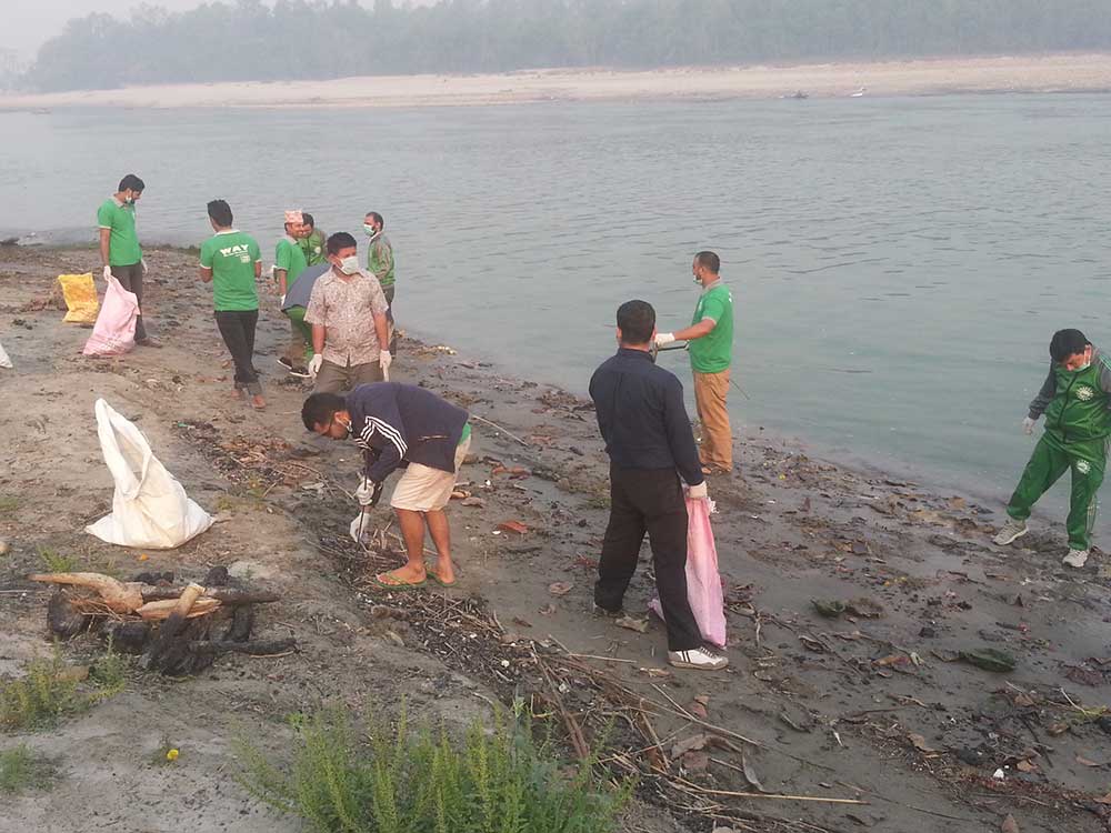 नारायणी नदी सफाई अभियानको निरन्तरता