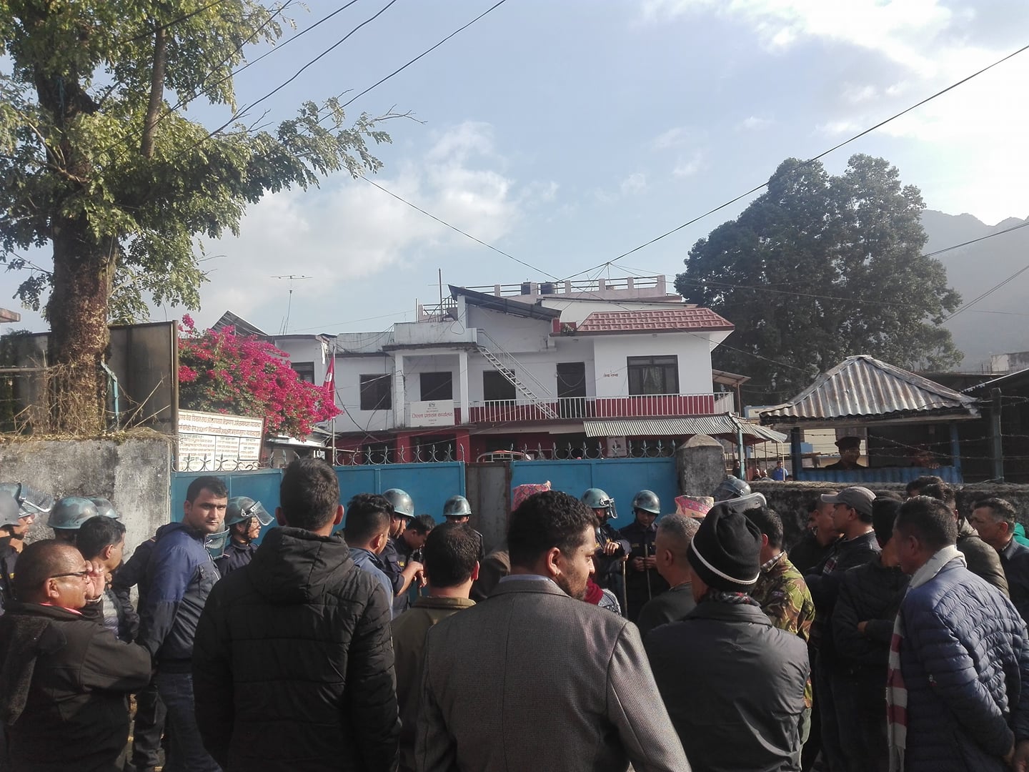 स्याङ्जामा तनाव, सदरमुकामछेउछाउ निषेधित क्षेत्र घोषणा