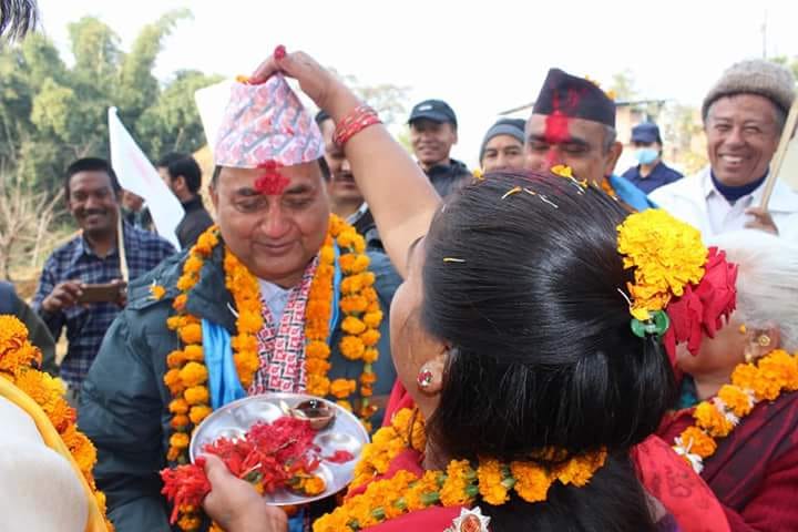 काठमाडौँ ५ बाट एमाले महासचिव इश्वर पोखरेल २३०२९ मतसहित विजयी 