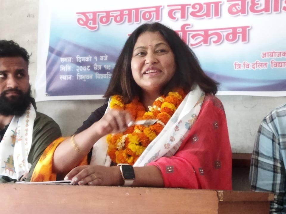 नेपालको झण्डा अमेरिकामा फहराउने डाक्टर बिष्णु माया परियार सम्मानित 