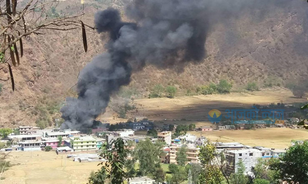 डोटी आगलागीमा साढे दुई करोड भन्दा बढीको क्षति