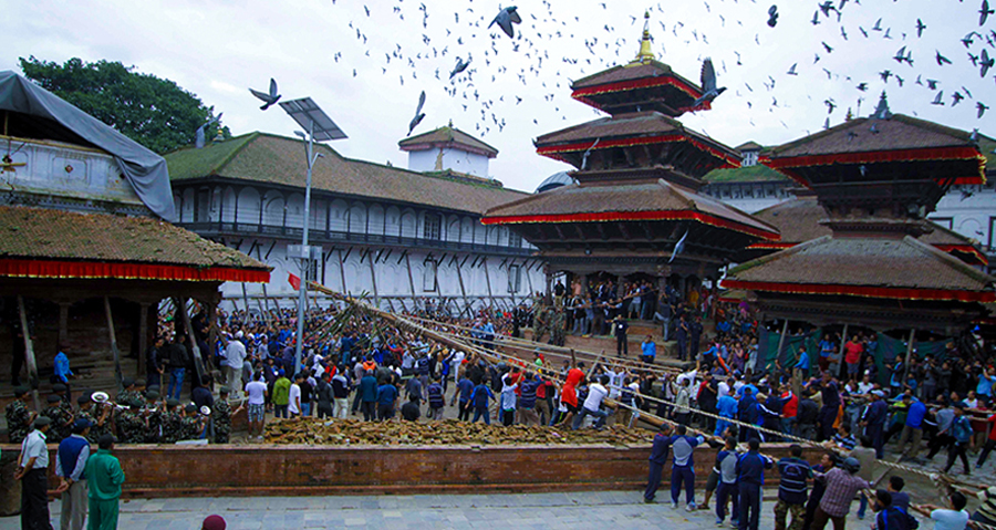 काठमाडौं उपत्यकामा इन्द्रजात्रा सुरु 