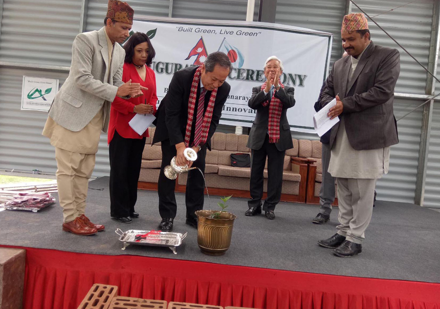 पहिलोपटक जापानी प्रविधिमा प्रदूषणरहित इँटा उत्पादन सुरु