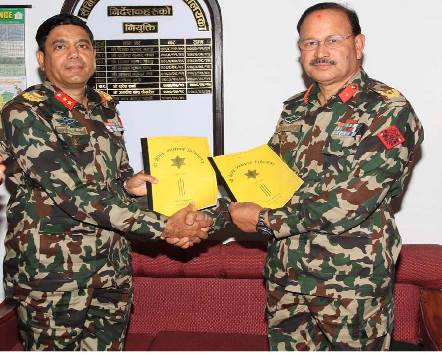 नेपाली सेनाको प्रवक्तामा कडायत