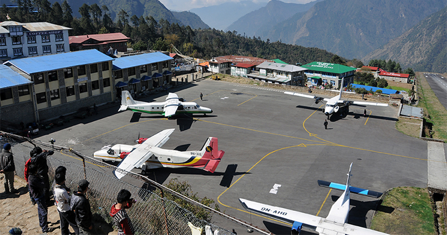 लुक्ला विमानस्थल आठ दिनदेखि अवरुद्ध, पर्यटक रोकिए