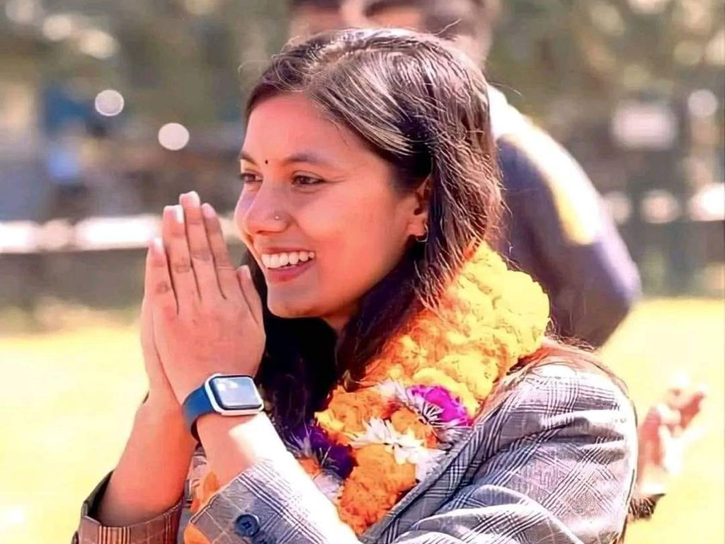 सोविता गौतमले जितिन् प्रभावशाली युवा राजनीतिज्ञको अन्तर्राष्ट्रिय अवार्ड