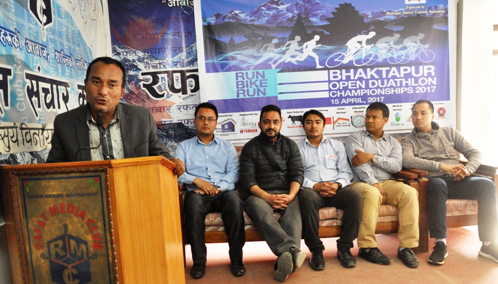 भक्तपुरमा ट्राईथोलन खेल हुने