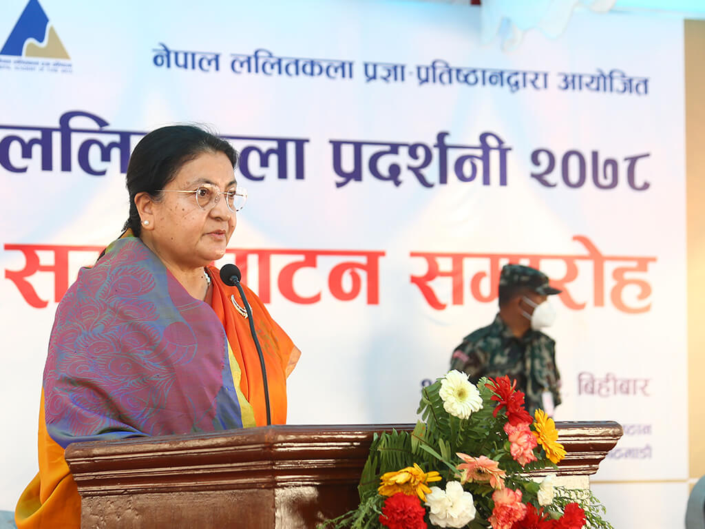 मौलिक सिर्जनाबाट मुलुकको प्रतिष्ठा अभिवृद्धि गर्नुपर्छ : राष्ट्रपति भण्डारी