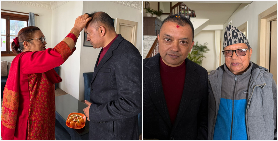 आमाबुवाको आशीर्वादसहित भृकुटीमण्डपतर्फ गगन थापा, कांग्रेस विशेष महाधिवेशन आजबाट सुरु