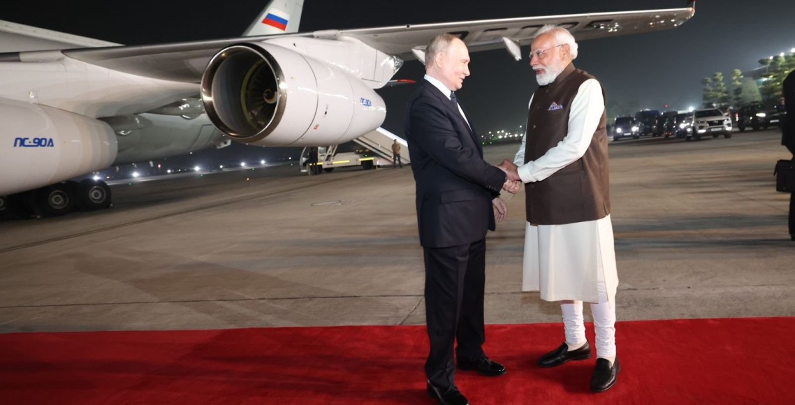 भारत–रुस शिखर भेटअघि मोदी स्वयं विमानस्थलमा पुटिन स्वागत गर्न उपस्थित