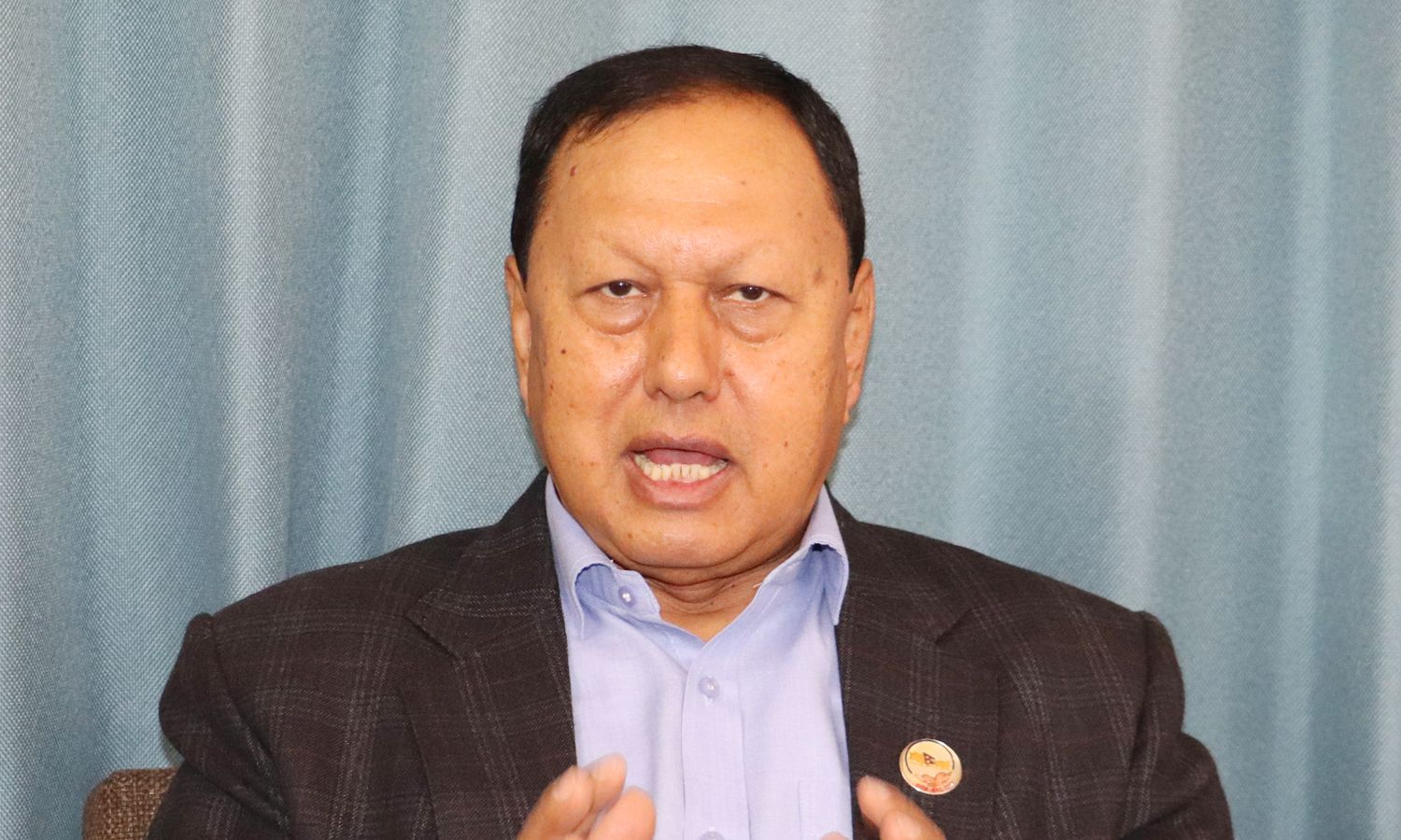 भग्नावशेषमा उभिएर बस्नेतको चेतावनी — ‘चुनाव भयो भने कांग्रेसले जमानत जफत गरिदिन्छ’