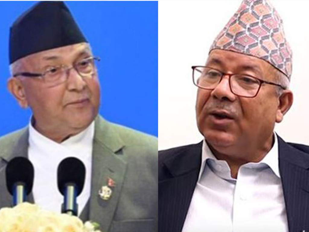 माधव पक्षद्वारा ओलीलाई सोमबार बिहान ९ बजेसम्मको अल्टिमेटम