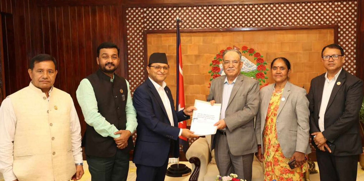 प्रधानमन्त्री प्रचण्ड र राष्ट्रियसभा अध्यक्ष तिमिल्सिनाबीच भेटवार्ता