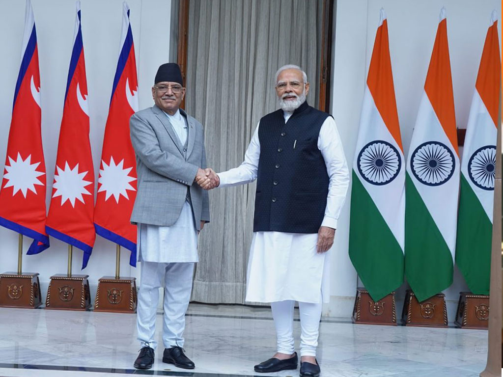 प्रधानमन्त्री दाहालद्वारा समकक्षी मोदीलाई नेपाल भ्रमणको निम्तो
