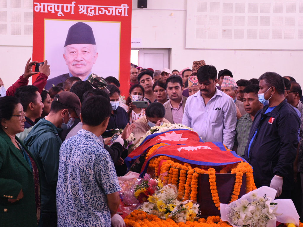 नेम्वाङको पार्थिव शरीर दिउँसो १ बजेसम्म श्रद्धाञ्जलीका लागि पार्टी कार्यालयमा राखिने