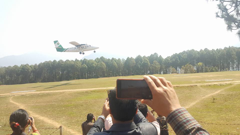 बलेवा विमानस्थलमा परीक्षण उडान