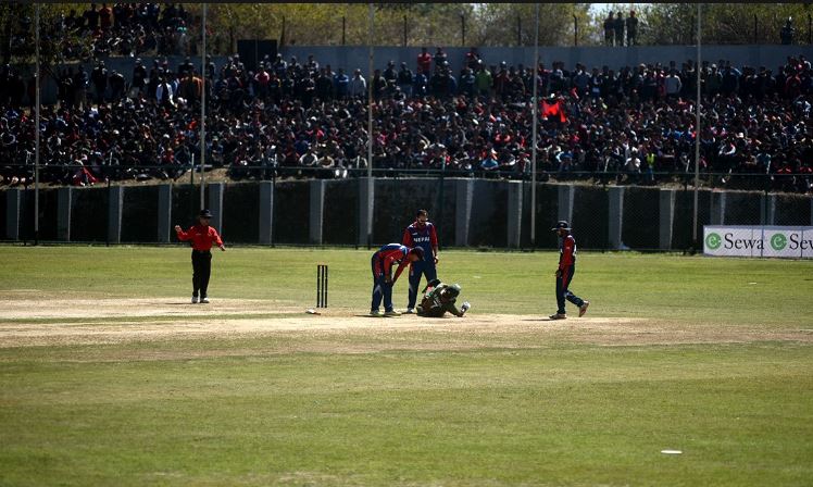 केन्याद्वारा नेपाललाई १५६ रनको विजय लक्ष्य प्रस्तुत 