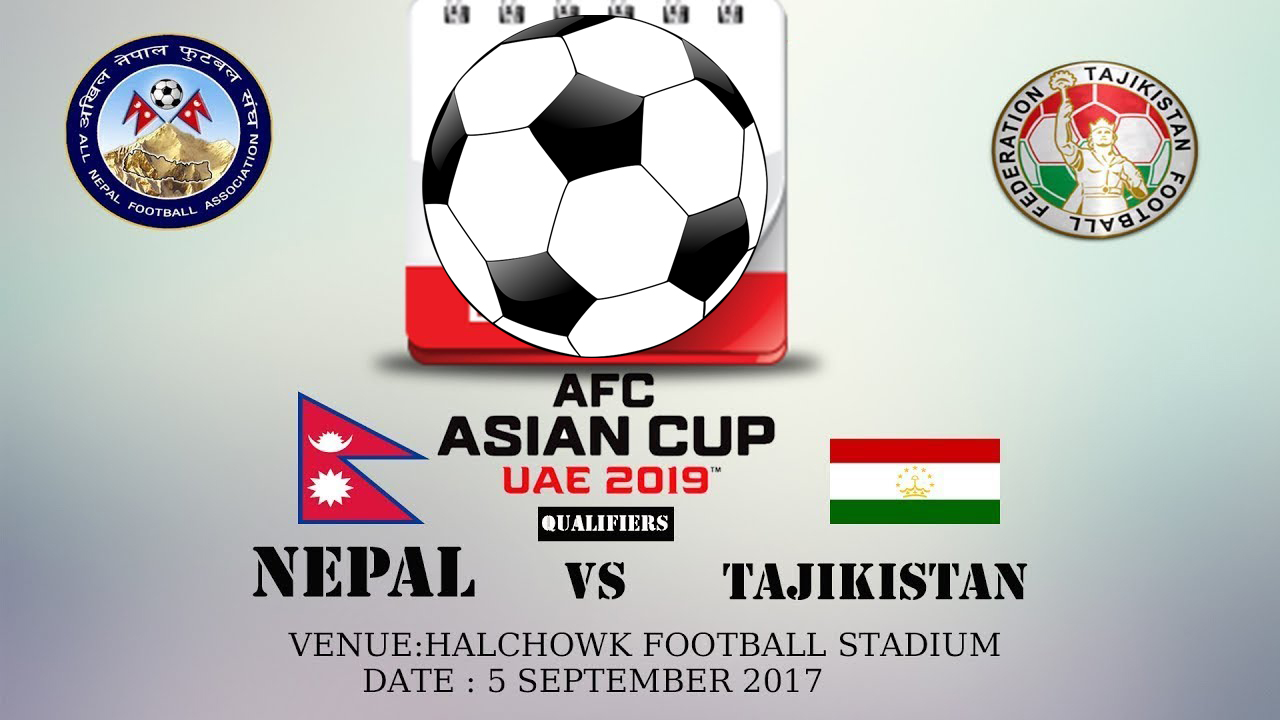 एसिया कप फुटबल छनौटमा नेपालले ताजकिस्तानको सामना गर्दै