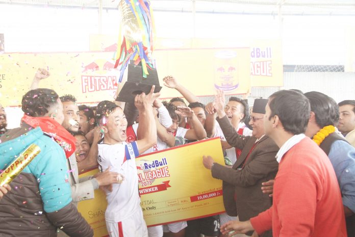 राष्ट्रिय फुटसल लिगको उपाधि शंखमुल फुटसल क्लबलाई