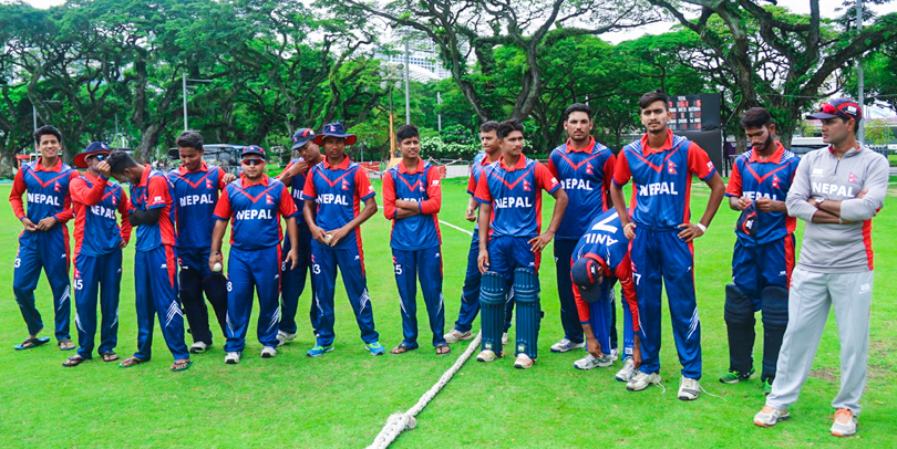 यू १९ विश्वकपको एशियाली छनोटमा नेपाल अफगानसँग १४१ रनले पराजित