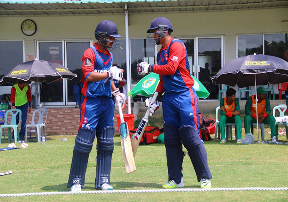 इमर्जिङ कप क्रिकेटः नेपालले पायो २१५ रनको विजयी लक्ष्य 
