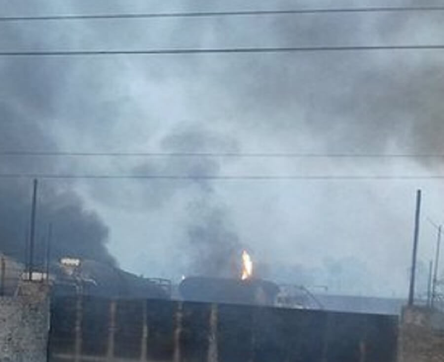 ताप्लेजुङ दोभान बजारमा आगलागीः ३५ घर जलेर नष्ट