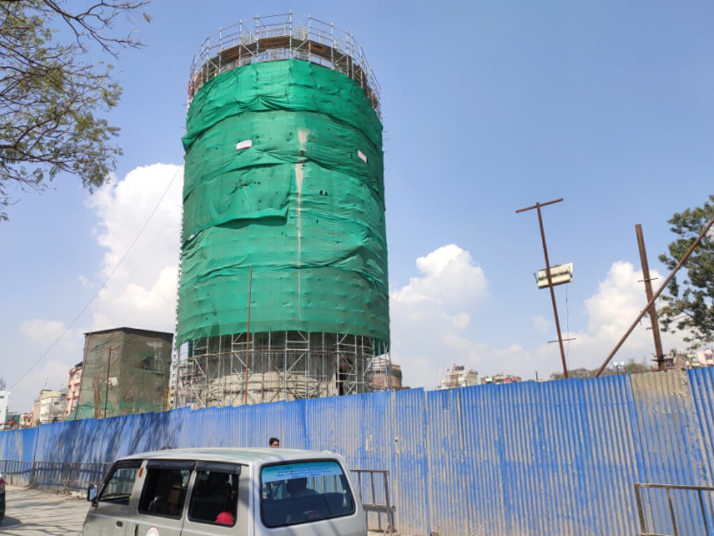 थप गरिएको ८ महिनामा धरहरा पुन: निर्माणको काम सकिन मुस्किल