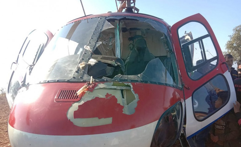 चिलसंग ठोक्कियो कैलाश एयरको हेलिकोप्टर,नुवाकोटमा आकस्मिक अवतरण