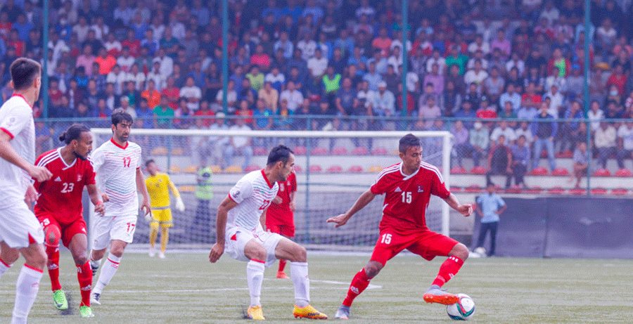 ताजिकिस्तानबिरुद्धको खेलका लागि नेपाली टोलीको घोषणा