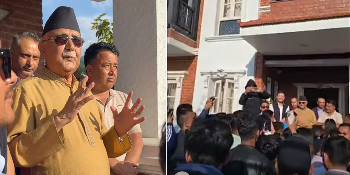 ओलीको आरोप : “सिंहदरबारमा आगजनी योजनाबद्ध, पहिल्यैदेखि जलाउने धम्की दिनेहरूकै काम”