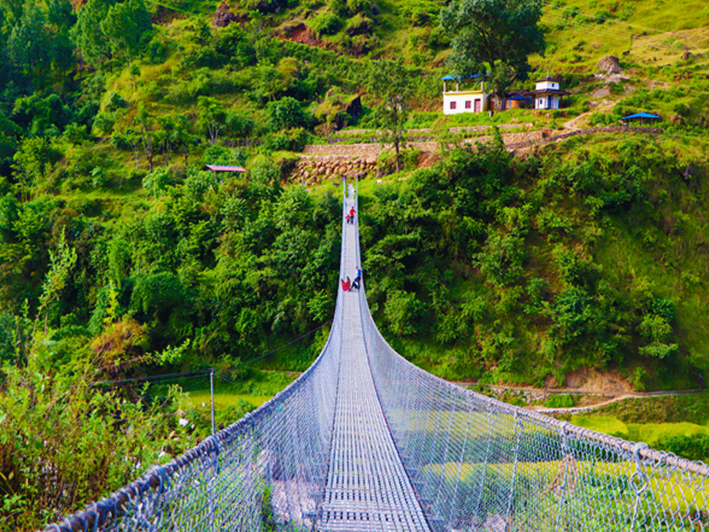 निसीखोलामा चार वर्षमा १८ झोलुङ्गे पुल निर्माण : फेरियो स्थानीयको दैनिकी