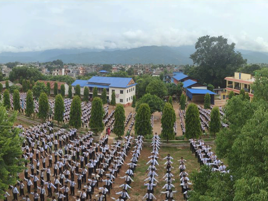 शैक्षिक गन्तव्यका रुपमा विकास हुँदै ‘रामतुलसी’ नमूना मावि